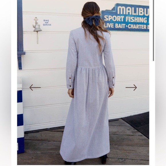 SOLD EUC Christy Dawn Yivee Dress in Ember Stripe Sz M - Picture 3 of 8